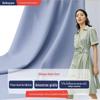 Tecido Sarja Composta Hl898 Terno Feminino Vestido Hanfu Camisa Sarja de Fibra Longa de Poliéster Primavera e Verão