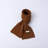 Cachecol listrado de lã infantil cachecol de lã de malha simples inverno estilo coreano lenço quente para estudantes da escola primária