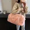 Bolsa de Viaje Plegable de Gran Capacidad, Ligera, Sencilla, Informal, para Deportes, Yoga y Fitness, Bolsa de Equipaje de Doble Espalda con Separación de Seco y Húmedo