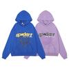 Sudaderas con capucha casuales holgadas de algodón estampadas con espuma de telaraña de araña Sp5Der al por mayor transfronterizo para hombres y mujeres Entrega de exportación