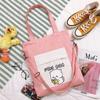 Bolso de Lona Coreano para Mujer, Bolso de Hombro Portátil, Mochila Cruzada Multiusos para Estudiantes Universitarios para la Clase
