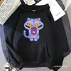 Moletom com Capuz Gráfico Derpy de Demon Slayer Kpop Moda Feminina Masculina Roupas Soltas Cobertura com Capuz de Lã