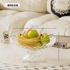 Prato de Frutas de Luxo Leve e Sofisticado com Tampa para Sala de Estar Doméstica, Mesa de Centro, Prato para Lanches, Alto Valor, Prato de Frutas Especial para Ktv