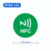 Adesivo de Chip NFC Tang215 Etiqueta Colorida Adesivo de Etiqueta Digital Etiqueta RFID NFC213 Adesivo de Chip para Parede de Música