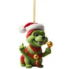 Nuevos Productos Transfronterizos Perro de Navidad Coche Verde de Navidad Adornos Colgantes Decoraciones para Árbol de Navidad Decoraciones para el Hogar Navideño