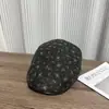 Sombrero de Ala Delantera Floral Retro Fresco Estilo Coreano para Mujer Moda Otoño Versátil Adelgazante Facial Artístico Sombrero de Pintor Moderno