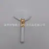 Pincel Facial Branco Portátil Único em Formato de Leque Cabelo de Fibra Macia Fofa Pincel de Maquiagem Loja de Beleza Pincel Bolha