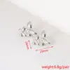 Brincos Texturizados de Alta Qualidade Europeus e Americanos da Moda para Mulheres, Design Tridimensional de Flor e Estrela do Mar em Aço Inoxidável, Brincos Simples de Nicho
