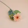 Flor artificial 2 cabeças girassol flor de casamento flor de seda girassol aveludado decoração de mesa flor casa flor macia