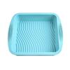 Forma de silicone para bacia quadrada faça você mesmo ferramentas de cozimento de qualidade alimentar resistente a altas temperaturas assadeira de forno molde de bolo de silicone