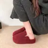 Zapatillas de Piel Antideslizantes Casuales Baotou 2026 Zapatillas de Algodón para Mujer Venta Caliente Suela Gruesa Retro Para Exteriores Otoño/Invierno Nuevo Estilo Cálido
