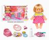 Muñeca transfronteriza Muñeca de vinilo Traje de cuatro voces Muñeca de orina Niña Regalo de cumpleaños Cuna de baño Botella