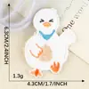 Lindo y Adorable Peluche de Dibujos Animados Patito Blanco Pequeño Directo del Fabricante En Stock Decoración de Caja Accesorio para Ropa Parche de Tela