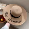 Sombrero de Paja de Verano para Mujer, Protección Solar para Playa, Plegable con Ala Ancha, Sensación de Alta Gama, Perfecto para Fotos
