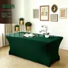Funda elástica para mesa de comercio exterior de 4 pies y 6 pies, funda para mesa de cóctel, funda para mesa rectangular para conferencias, bodas y banquetes, funda elástica para mesa