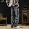 Pantalones Casuales de Espiga Minimalistas Estilo Old Money para Hombre, Pierna Recta, Nuevo Modelo Otoño/Invierno 2026, Pantalones Largos de Lana de Oveja, Tallas Grandes