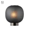 Lámpara de Mesa de Vidrio Artístico Posmoderna Lámpara de Noche para Dormitorio de Hotel de Diseñador Iluminación de Sala de Estar Modelo Habitación Lujo Ligero
