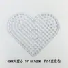 Placa de contas grande de 10mm, molde de contas transparente DIY feito à mão, placa de contas especial para contas de fusão a quente, transfronteiriço