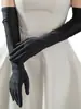 Vestido de Novia Francés, Vestido de Noche de Novia, Mangas de Mano de Satén, Guantes Negros Especiales para Danza Latina, Estilo Retro Hepburn