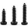Tornillos Autoperforantes de Acero Inoxidable 201 Negros Cabeza Redonda Cruz Tornillos Autoperforantes de Cabeza Panorámica M2/M3/M4/M5/M6