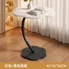 Mesa Auxiliar para Sofá para Uso Doméstico, Dormitorio, Sala de Estar, Mesa de Café Pequeña, Mesa de Noche, Mesa Redonda Pequeña para Balcón, Mesa Pequeña Estilo Vintage, Estante de Almacenamiento
