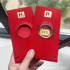 Oro Puro 999 Princesa, ¡Por Favor Hazte Rica! Nuevo Estilo Sobre Rojo Pegatina para Teléfono Regalo para Reunión Anual de la Empresa Contrato