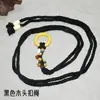 Nova Corrente de Cintura Estilo Étnico Acessórios de Roupa Corda Trançada Cinto com Fivela de Madeira Joia Feminina Corrente Trançada de Contas Decoração