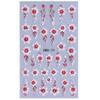 Adesivos de nail art quentes transfronteiriços ins primavera novo relevo tridimensional pintado à mão cor flor de pessegueiro borboleta decalque de unha