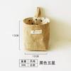 Bolsa Colgante de Almacenamiento de Algodón y Lino Lista para Usar del Fabricante para Colgar Detrás de la Puerta en la Pared para Artículos Varios de Escritorio Bolsa de Almacenamiento de Yute Almacenamiento de Baño
