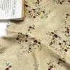 Papel Antiguo Flores de Otoño Estilo Chino Nuevo Estilo Nacional Tela de Algodón Brocado Vestido Qipao Top Hanfu Tela Estampada Digitalmente