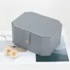 Caja de Regalo Plegable de Cuero PU Personalizada de Fábrica, Caja de Joyería de Gama Alta, Empaque de Caja de Exhibición de Regalo Empresarial de Cuero
