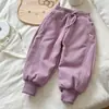 [En Stock] Pantalones de Invierno para Niña 800g 25 Estilos Nuevos Pantalones Deportivos para Niño Pantalones de Chándal para Bebé Forro Polar Engrosados Cálidos