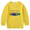 Camiseta de algodón para niños, estilo coreano, primavera y otoño, 2023, cuello redondo, manga larga, para bebés y niños