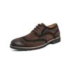 Zapatos de Moda Business Casual Nuevos de Primavera y Otoño para Hombre 46 Tendencia Retro Europea y Americana Comercio Exterior Talla Extra Zapatos de Cuero de Punta Juveniles para Hombre