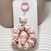 Bubble Mart Serie de Helados Lindos con Cuentas Pintadas a Mano Muñeca Linda Cadena para Teléfono Móvil Cadena Bubble Mart
