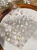 Adesivos para Unhas com Padrão de Formiga Adesivos para Unhas com Flor Borboleta Relevados Estilo Primavera e Verão Fábrica de Origem Acessórios para Unhas Atacado Yt8258