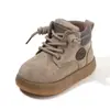 Botas Martin para Niños 2026 Nuevo Estilo Primavera y Otoño Botines Cortos para Niños Botas de Cuero Retro Británico Zapatos para Bebé Suela Suave Individual