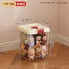 Caixa de armazenamento de brinquedos infantil com rodas, grande capacidade, para organizar bonecas e bonecos, blocos de montar para bebês e lanches