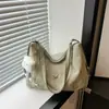 Bolso de Hombro Suave con Lazo, Gran Capacidad, Texturizado, Suave, Nuevo Verano 2024 para Mujer, Bolso Cruzado, Tote
