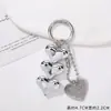 Ins diseño estilo coreano llavero de plata DIY hecho a mano para bolsa colgante de cuentas adorno material accesorios