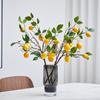 Ramas de Limonero Artificiales Modelo de Flor Artificial de Limonero Amarillo Decoración de Habitación Regalo Frutas Ramas Frutales Accesorios para Fotografía Floral