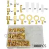 Fornecimento transfronteiriço 120 peças/135 peças/270 peças/315 peças inserções de terminal com mola com bainha protetora, aço caixa
