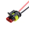 282080-1 Conector Automotriz 1.5 Conector Impermeable Enchufe Macho y Hembra de 2 Orificios Terminal de Enchufe de Arnés