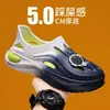 Crocs de Oficina para Hombre Antideslizantes Planos para Exteriores Sandalias Cerradas Simples de Playa para Hombre Sensación Suave