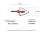 Estoque Pronto Envio Direto Liga de Alumínio Ponta de Flecha Clear Wind 100 Grãos Tiro com Arco Outdoor Venda Direta do Fabricante Suporte a Dropshipping