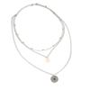 Collar multicapa redondo de concha personalizado de estilo bohemio transfronterizo europeo y americano para mujer