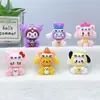 Chaveiro Cartoon Sanrio Pingente de Carro Estrela Fofa Dailu Lina Bell Mochila Escolar Pingente Pequeno Gashapon Caixa Surpresa