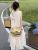 Vestido de Verão 2026 de Alta Qualidade sem Mangas Estilo Francês para Mulheres, Novo na Moda, Solto, Emagrecedor, Vestido Regata para Férias