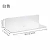 Estante de Almacenamiento de Pared Acrílico sin Perforaciones Estante Flotante Estante de Pared Montado en Pared para Cocina Baño Sala de Estar Estante de Almacenamiento de Pared