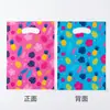 Bolsa de Regalo Estilo Tropical Hawaiano, Flor de Hibisco y Hoja de Palma, Bolsa de Tote de Plástico Perforado para Fiesta de Verano en la Piscina